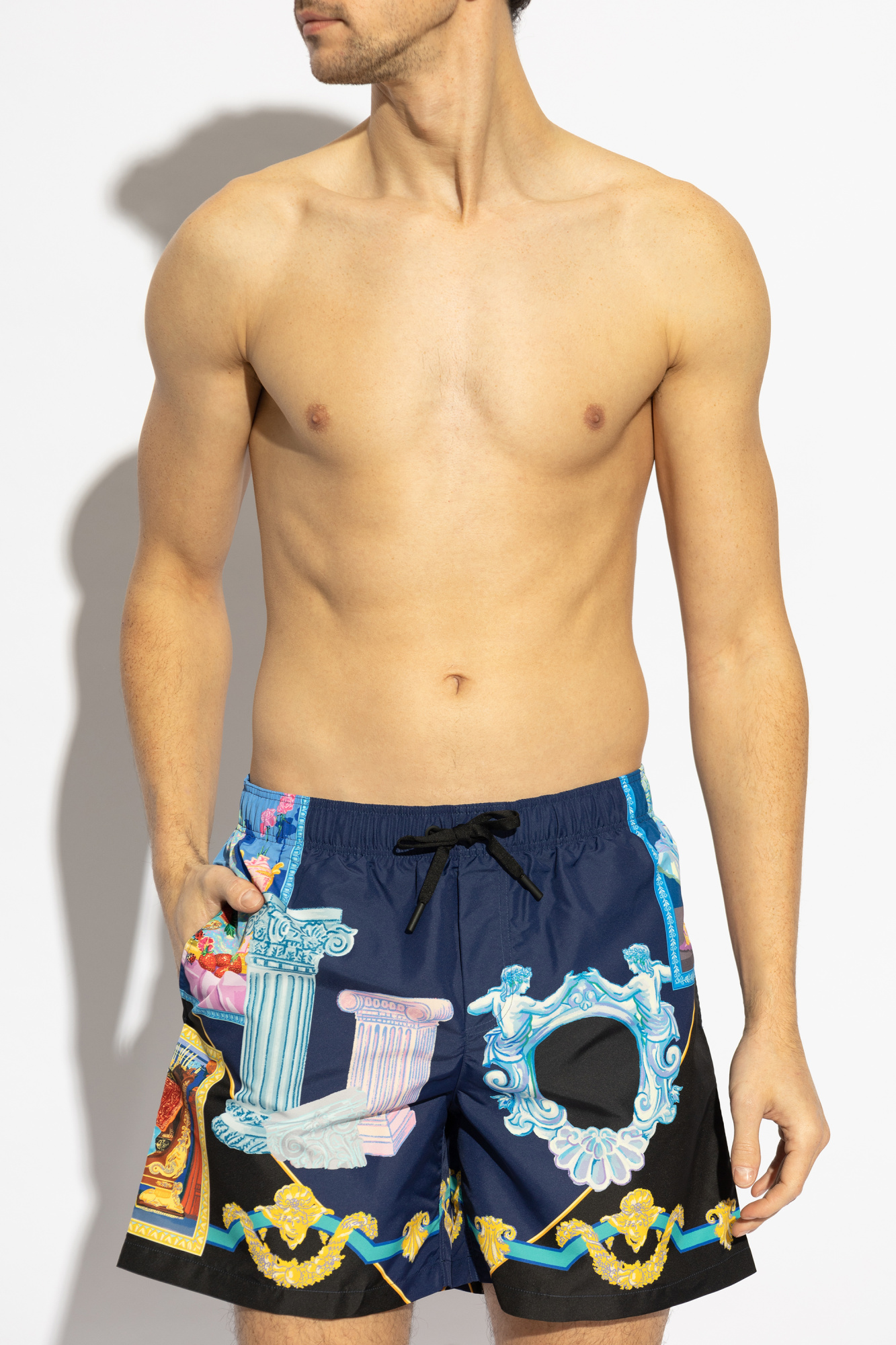 Versace Swim shorts with Versace Gallery print | Men's